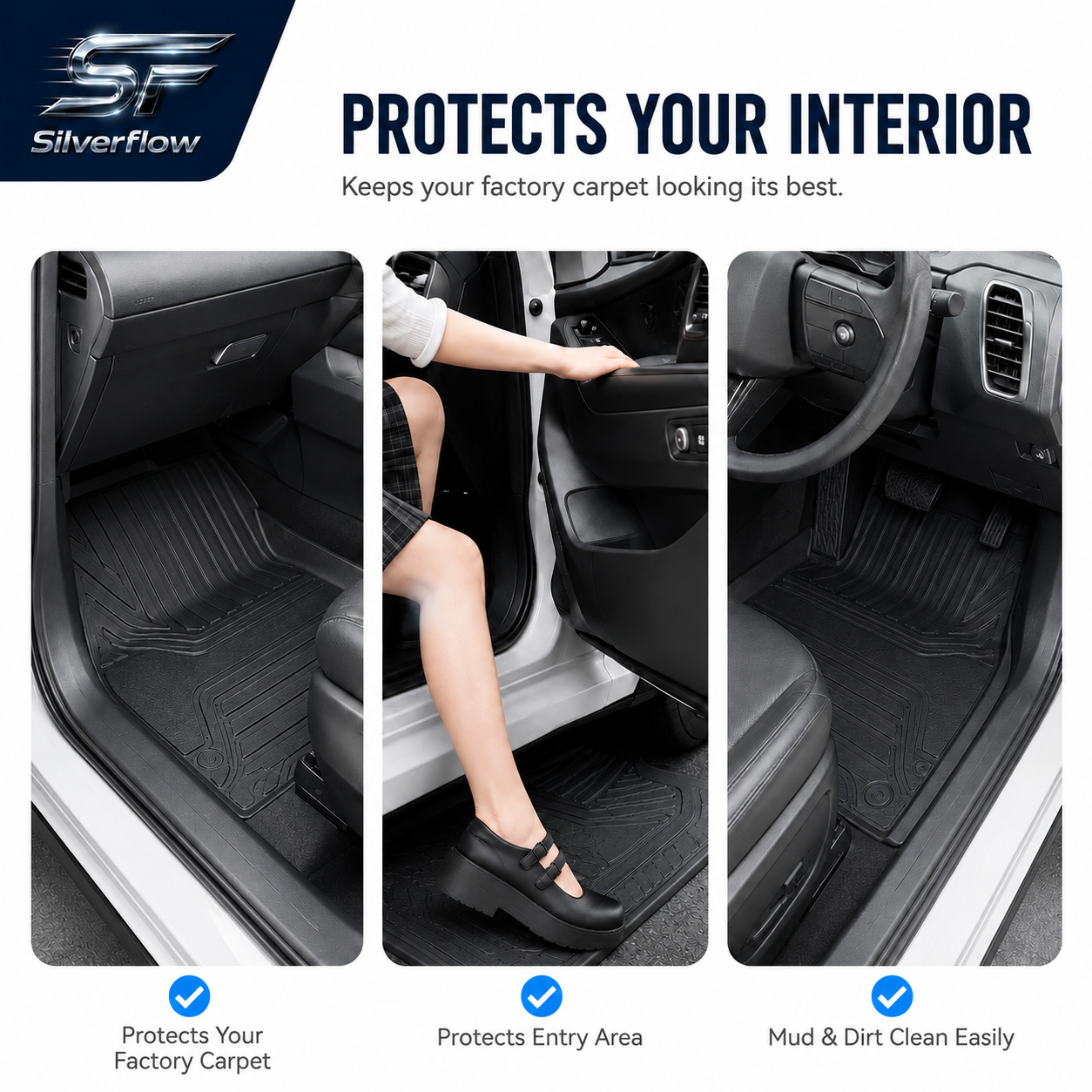 Toyota Hilux N80 Custom-Fit TPE Floor Mats | 2015-2025