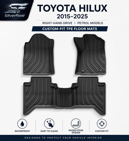Toyota Hilux N80 Custom-Fit TPE Floor Mats | 2015-2025