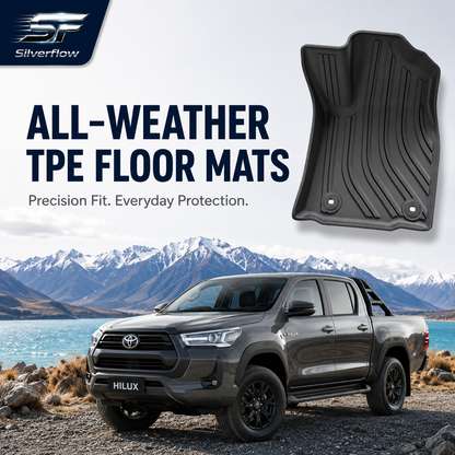 Toyota Hilux N80 Custom-Fit TPE Floor Mats | 2015-2025