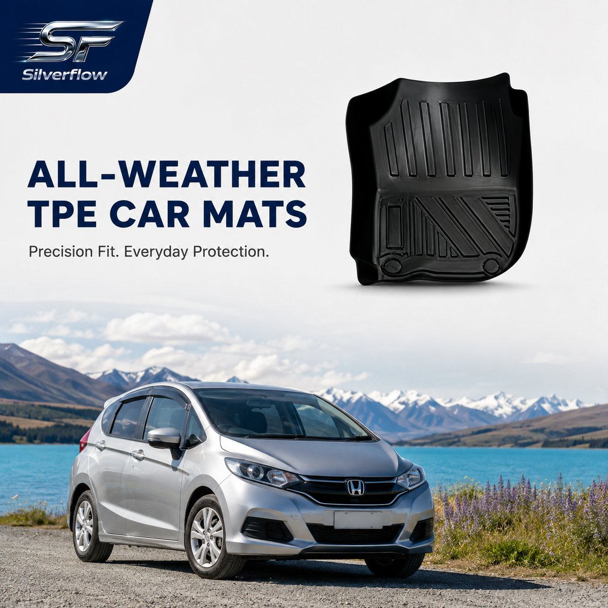 Honda Jazz/Fit Custom-Fit TPE Car Mats | 2013–2020